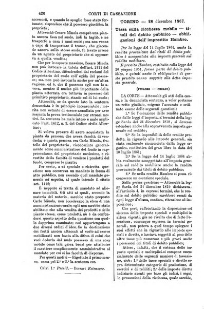 Annali della giurisprudenza italiana raccolta generale delle decisioni delle Corti di cassazione e d'appello in materia civile, criminale, commerciale, di diritto pubblico e amministrativo, e di procedura civile e penale