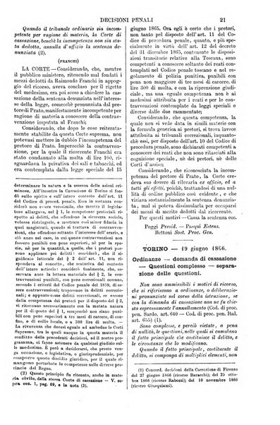 Annali della giurisprudenza italiana raccolta generale delle decisioni delle Corti di cassazione e d'appello in materia civile, criminale, commerciale, di diritto pubblico e amministrativo, e di procedura civile e penale