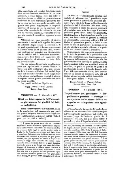 Annali della giurisprudenza italiana raccolta generale delle decisioni delle Corti di cassazione e d'appello in materia civile, criminale, commerciale, di diritto pubblico e amministrativo, e di procedura civile e penale