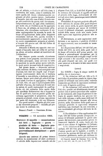 Annali della giurisprudenza italiana raccolta generale delle decisioni delle Corti di cassazione e d'appello in materia civile, criminale, commerciale, di diritto pubblico e amministrativo, e di procedura civile e penale