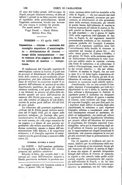 Annali della giurisprudenza italiana raccolta generale delle decisioni delle Corti di cassazione e d'appello in materia civile, criminale, commerciale, di diritto pubblico e amministrativo, e di procedura civile e penale