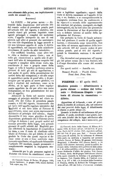 Annali della giurisprudenza italiana raccolta generale delle decisioni delle Corti di cassazione e d'appello in materia civile, criminale, commerciale, di diritto pubblico e amministrativo, e di procedura civile e penale