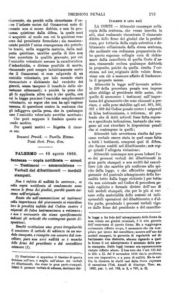 Annali della giurisprudenza italiana raccolta generale delle decisioni delle Corti di cassazione e d'appello in materia civile, criminale, commerciale, di diritto pubblico e amministrativo, e di procedura civile e penale