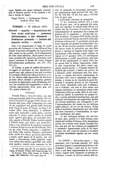 Annali della giurisprudenza italiana raccolta generale delle decisioni delle Corti di cassazione e d'appello in materia civile, criminale, commerciale, di diritto pubblico e amministrativo, e di procedura civile e penale