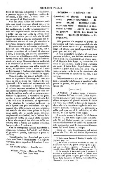 Annali della giurisprudenza italiana raccolta generale delle decisioni delle Corti di cassazione e d'appello in materia civile, criminale, commerciale, di diritto pubblico e amministrativo, e di procedura civile e penale