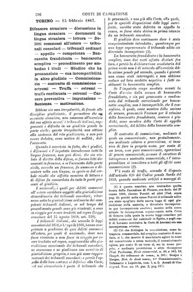 Annali della giurisprudenza italiana raccolta generale delle decisioni delle Corti di cassazione e d'appello in materia civile, criminale, commerciale, di diritto pubblico e amministrativo, e di procedura civile e penale