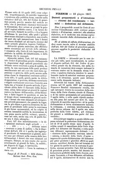 Annali della giurisprudenza italiana raccolta generale delle decisioni delle Corti di cassazione e d'appello in materia civile, criminale, commerciale, di diritto pubblico e amministrativo, e di procedura civile e penale