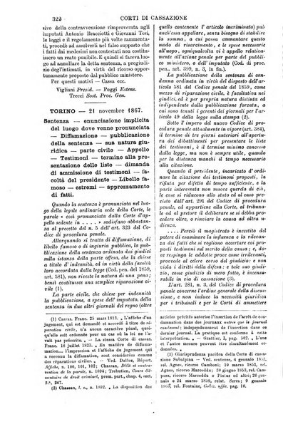 Annali della giurisprudenza italiana raccolta generale delle decisioni delle Corti di cassazione e d'appello in materia civile, criminale, commerciale, di diritto pubblico e amministrativo, e di procedura civile e penale