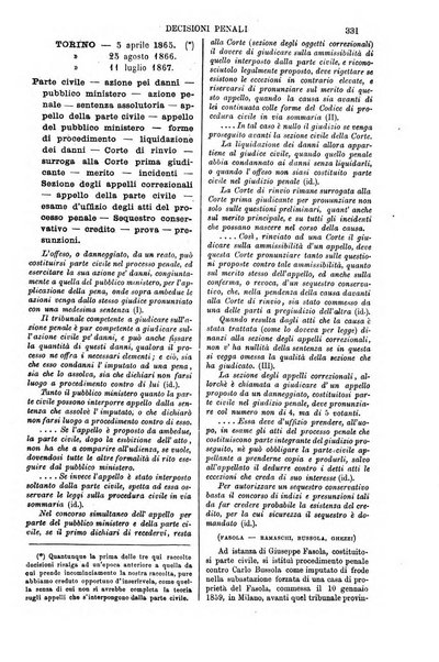 Annali della giurisprudenza italiana raccolta generale delle decisioni delle Corti di cassazione e d'appello in materia civile, criminale, commerciale, di diritto pubblico e amministrativo, e di procedura civile e penale