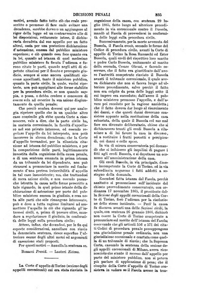 Annali della giurisprudenza italiana raccolta generale delle decisioni delle Corti di cassazione e d'appello in materia civile, criminale, commerciale, di diritto pubblico e amministrativo, e di procedura civile e penale