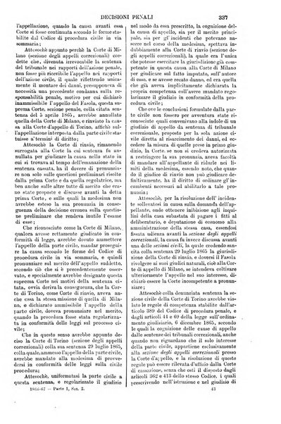 Annali della giurisprudenza italiana raccolta generale delle decisioni delle Corti di cassazione e d'appello in materia civile, criminale, commerciale, di diritto pubblico e amministrativo, e di procedura civile e penale