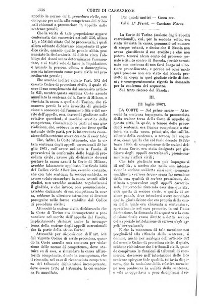 Annali della giurisprudenza italiana raccolta generale delle decisioni delle Corti di cassazione e d'appello in materia civile, criminale, commerciale, di diritto pubblico e amministrativo, e di procedura civile e penale