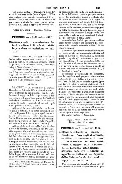 Annali della giurisprudenza italiana raccolta generale delle decisioni delle Corti di cassazione e d'appello in materia civile, criminale, commerciale, di diritto pubblico e amministrativo, e di procedura civile e penale