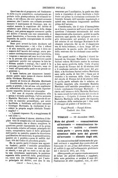 Annali della giurisprudenza italiana raccolta generale delle decisioni delle Corti di cassazione e d'appello in materia civile, criminale, commerciale, di diritto pubblico e amministrativo, e di procedura civile e penale