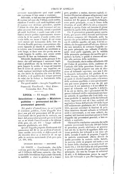 Annali della giurisprudenza italiana raccolta generale delle decisioni delle Corti di cassazione e d'appello in materia civile, criminale, commerciale, di diritto pubblico e amministrativo, e di procedura civile e penale