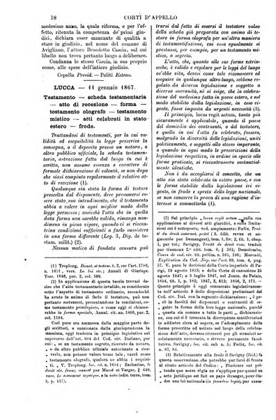 Annali della giurisprudenza italiana raccolta generale delle decisioni delle Corti di cassazione e d'appello in materia civile, criminale, commerciale, di diritto pubblico e amministrativo, e di procedura civile e penale