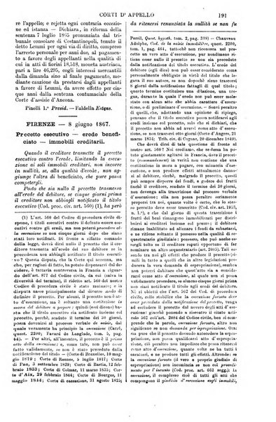 Annali della giurisprudenza italiana raccolta generale delle decisioni delle Corti di cassazione e d'appello in materia civile, criminale, commerciale, di diritto pubblico e amministrativo, e di procedura civile e penale