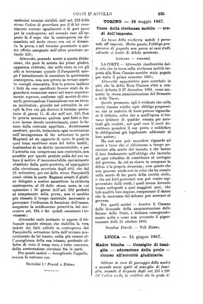 Annali della giurisprudenza italiana raccolta generale delle decisioni delle Corti di cassazione e d'appello in materia civile, criminale, commerciale, di diritto pubblico e amministrativo, e di procedura civile e penale