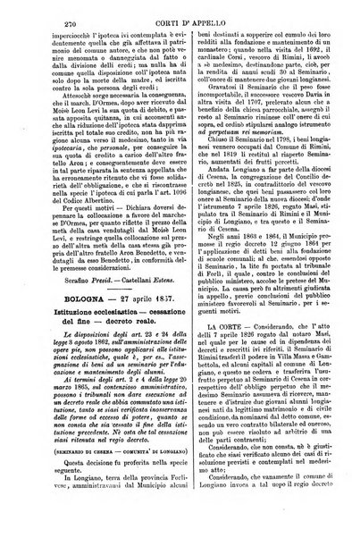 Annali della giurisprudenza italiana raccolta generale delle decisioni delle Corti di cassazione e d'appello in materia civile, criminale, commerciale, di diritto pubblico e amministrativo, e di procedura civile e penale