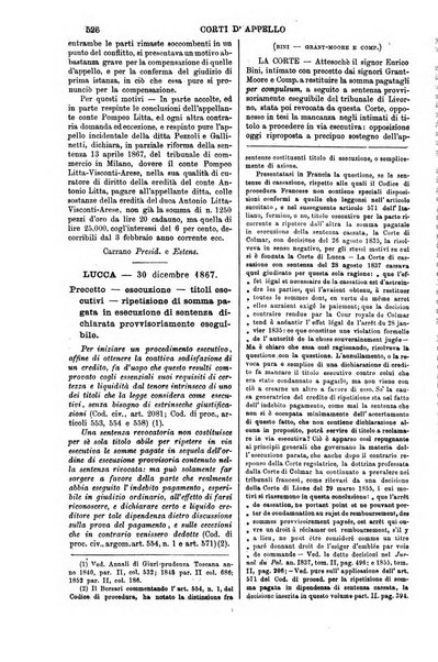 Annali della giurisprudenza italiana raccolta generale delle decisioni delle Corti di cassazione e d'appello in materia civile, criminale, commerciale, di diritto pubblico e amministrativo, e di procedura civile e penale