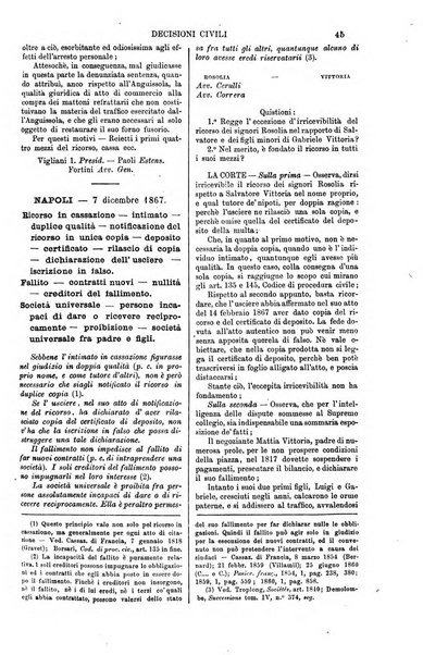 Annali della giurisprudenza italiana raccolta generale delle decisioni delle Corti di cassazione e d'appello in materia civile, criminale, commerciale, di diritto pubblico e amministrativo, e di procedura civile e penale