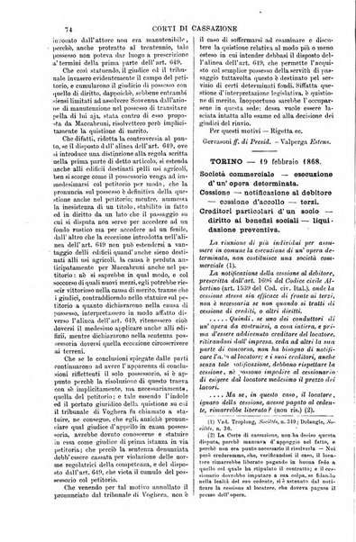 Annali della giurisprudenza italiana raccolta generale delle decisioni delle Corti di cassazione e d'appello in materia civile, criminale, commerciale, di diritto pubblico e amministrativo, e di procedura civile e penale