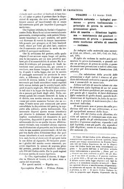 Annali della giurisprudenza italiana raccolta generale delle decisioni delle Corti di cassazione e d'appello in materia civile, criminale, commerciale, di diritto pubblico e amministrativo, e di procedura civile e penale