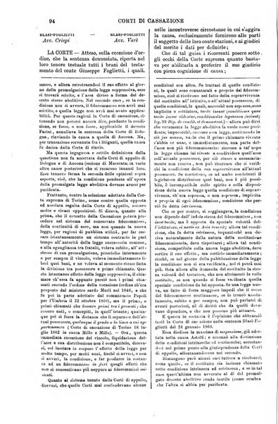 Annali della giurisprudenza italiana raccolta generale delle decisioni delle Corti di cassazione e d'appello in materia civile, criminale, commerciale, di diritto pubblico e amministrativo, e di procedura civile e penale