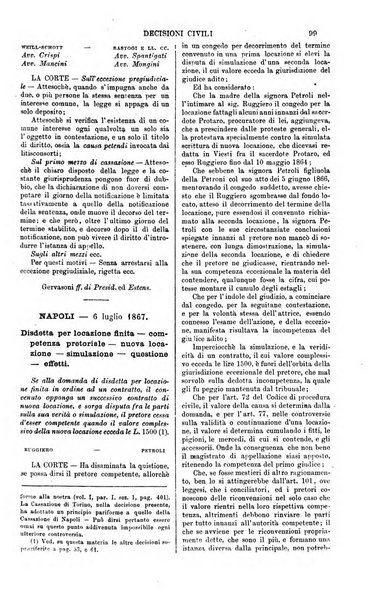 Annali della giurisprudenza italiana raccolta generale delle decisioni delle Corti di cassazione e d'appello in materia civile, criminale, commerciale, di diritto pubblico e amministrativo, e di procedura civile e penale