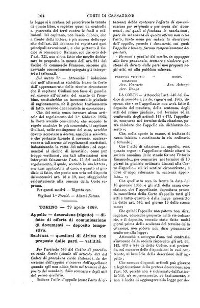 Annali della giurisprudenza italiana raccolta generale delle decisioni delle Corti di cassazione e d'appello in materia civile, criminale, commerciale, di diritto pubblico e amministrativo, e di procedura civile e penale