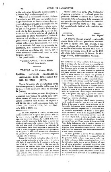 Annali della giurisprudenza italiana raccolta generale delle decisioni delle Corti di cassazione e d'appello in materia civile, criminale, commerciale, di diritto pubblico e amministrativo, e di procedura civile e penale