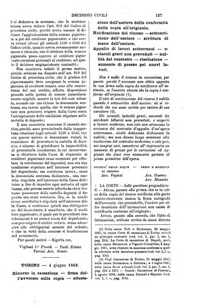 Annali della giurisprudenza italiana raccolta generale delle decisioni delle Corti di cassazione e d'appello in materia civile, criminale, commerciale, di diritto pubblico e amministrativo, e di procedura civile e penale