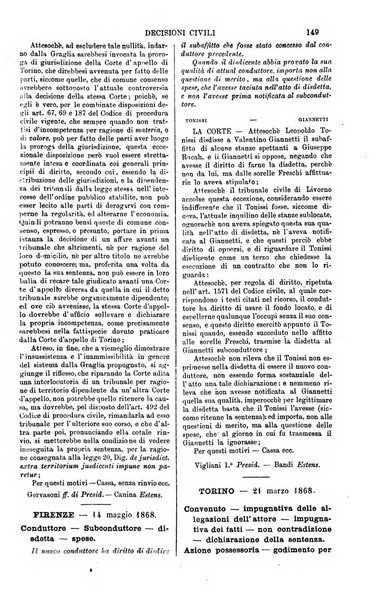 Annali della giurisprudenza italiana raccolta generale delle decisioni delle Corti di cassazione e d'appello in materia civile, criminale, commerciale, di diritto pubblico e amministrativo, e di procedura civile e penale