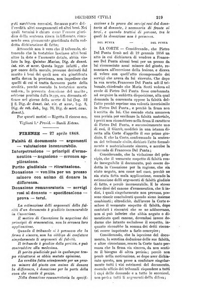 Annali della giurisprudenza italiana raccolta generale delle decisioni delle Corti di cassazione e d'appello in materia civile, criminale, commerciale, di diritto pubblico e amministrativo, e di procedura civile e penale