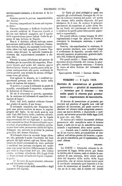 Annali della giurisprudenza italiana raccolta generale delle decisioni delle Corti di cassazione e d'appello in materia civile, criminale, commerciale, di diritto pubblico e amministrativo, e di procedura civile e penale