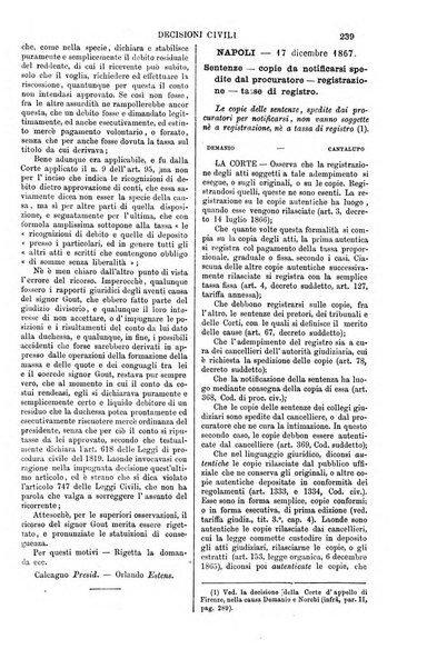 Annali della giurisprudenza italiana raccolta generale delle decisioni delle Corti di cassazione e d'appello in materia civile, criminale, commerciale, di diritto pubblico e amministrativo, e di procedura civile e penale