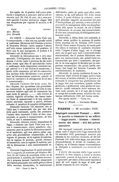 Annali della giurisprudenza italiana raccolta generale delle decisioni delle Corti di cassazione e d'appello in materia civile, criminale, commerciale, di diritto pubblico e amministrativo, e di procedura civile e penale