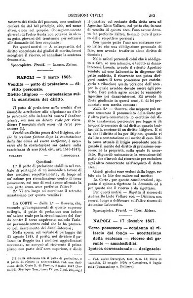 Annali della giurisprudenza italiana raccolta generale delle decisioni delle Corti di cassazione e d'appello in materia civile, criminale, commerciale, di diritto pubblico e amministrativo, e di procedura civile e penale