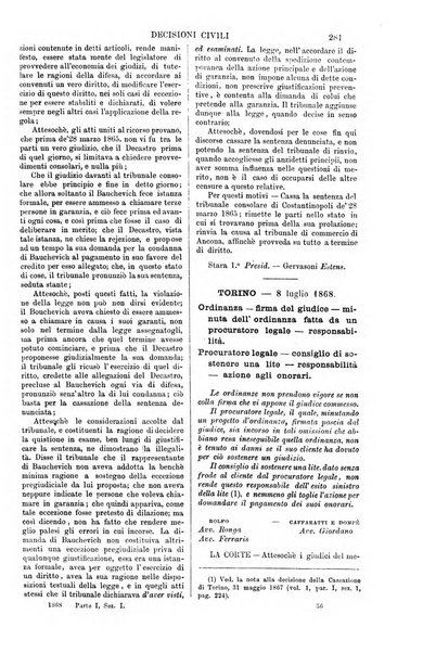 Annali della giurisprudenza italiana raccolta generale delle decisioni delle Corti di cassazione e d'appello in materia civile, criminale, commerciale, di diritto pubblico e amministrativo, e di procedura civile e penale