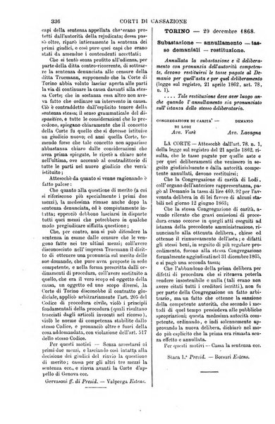 Annali della giurisprudenza italiana raccolta generale delle decisioni delle Corti di cassazione e d'appello in materia civile, criminale, commerciale, di diritto pubblico e amministrativo, e di procedura civile e penale