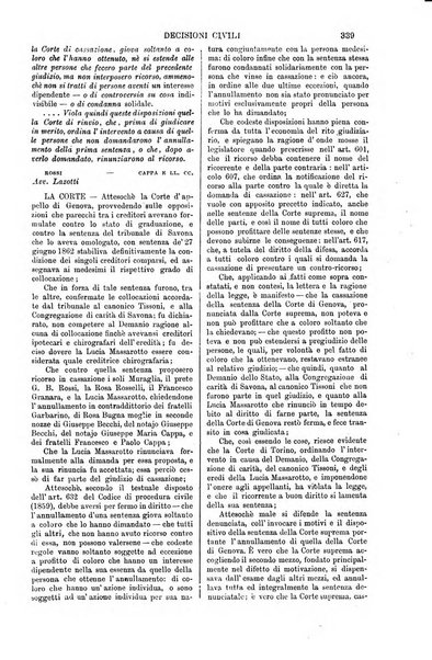 Annali della giurisprudenza italiana raccolta generale delle decisioni delle Corti di cassazione e d'appello in materia civile, criminale, commerciale, di diritto pubblico e amministrativo, e di procedura civile e penale