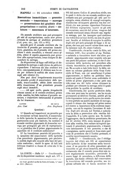 Annali della giurisprudenza italiana raccolta generale delle decisioni delle Corti di cassazione e d'appello in materia civile, criminale, commerciale, di diritto pubblico e amministrativo, e di procedura civile e penale