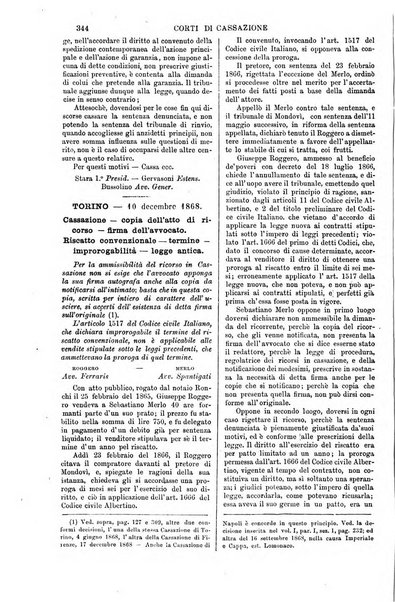 Annali della giurisprudenza italiana raccolta generale delle decisioni delle Corti di cassazione e d'appello in materia civile, criminale, commerciale, di diritto pubblico e amministrativo, e di procedura civile e penale