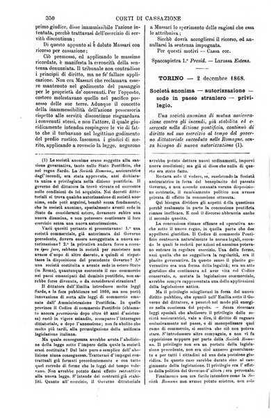 Annali della giurisprudenza italiana raccolta generale delle decisioni delle Corti di cassazione e d'appello in materia civile, criminale, commerciale, di diritto pubblico e amministrativo, e di procedura civile e penale