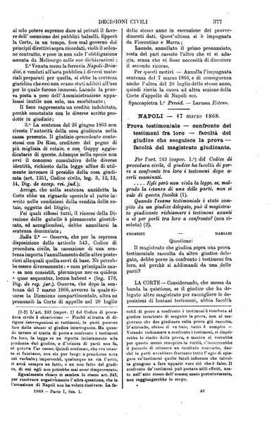 Annali della giurisprudenza italiana raccolta generale delle decisioni delle Corti di cassazione e d'appello in materia civile, criminale, commerciale, di diritto pubblico e amministrativo, e di procedura civile e penale