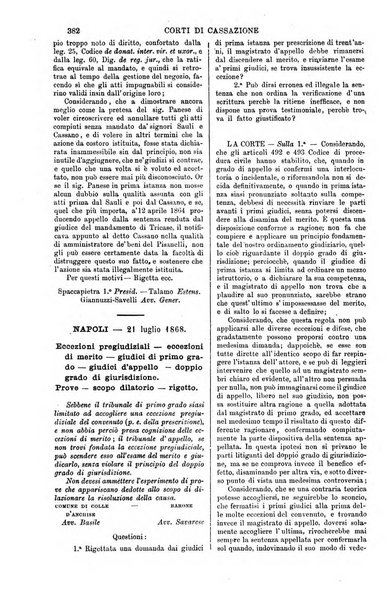 Annali della giurisprudenza italiana raccolta generale delle decisioni delle Corti di cassazione e d'appello in materia civile, criminale, commerciale, di diritto pubblico e amministrativo, e di procedura civile e penale