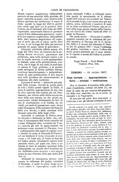 Annali della giurisprudenza italiana raccolta generale delle decisioni delle Corti di cassazione e d'appello in materia civile, criminale, commerciale, di diritto pubblico e amministrativo, e di procedura civile e penale