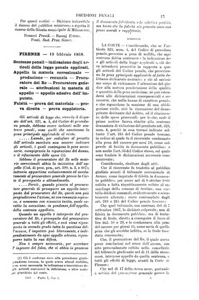 Annali della giurisprudenza italiana raccolta generale delle decisioni delle Corti di cassazione e d'appello in materia civile, criminale, commerciale, di diritto pubblico e amministrativo, e di procedura civile e penale