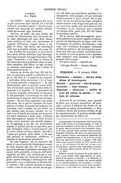 Annali della giurisprudenza italiana raccolta generale delle decisioni delle Corti di cassazione e d'appello in materia civile, criminale, commerciale, di diritto pubblico e amministrativo, e di procedura civile e penale