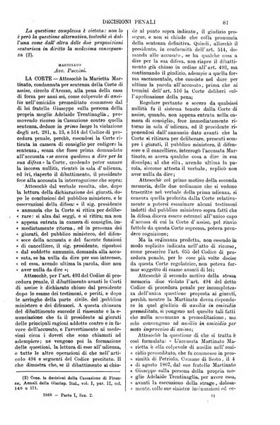 Annali della giurisprudenza italiana raccolta generale delle decisioni delle Corti di cassazione e d'appello in materia civile, criminale, commerciale, di diritto pubblico e amministrativo, e di procedura civile e penale